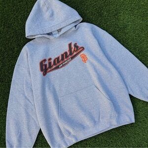 '07 San Francisco Giants Lee Sport Hoodie Pullover Gray MLB Sweatshirt Size XL